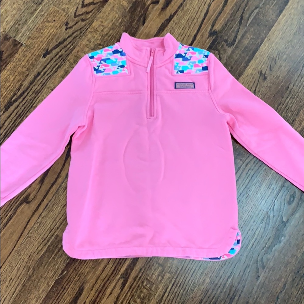 Vineyard Vines girls size Medium 3/4 zip